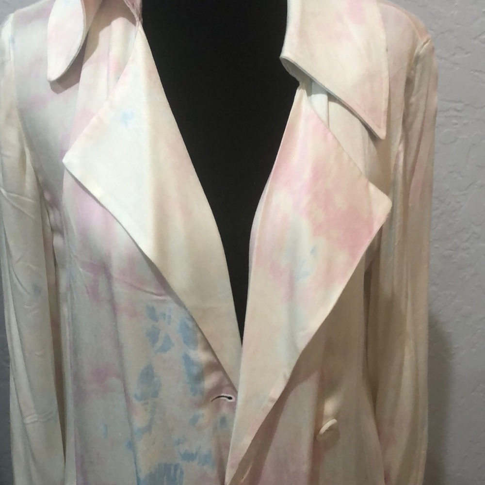 Something Navy light weight trench style jacket XS